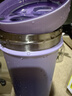 Blender Bottle 不銹鋼運動(dòng)保溫杯水杯 便攜式男女健身杯子 帶不銹鋼攪拌球 25oz不銹鋼杯漸變紫739ml+咖啡杯 曬單實(shí)拍圖