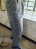 哈魯迪水洗工裝牛仔褲男2026新款夏季潮牌直筒褲寬松闊腿休閑長(cháng)褲子薄款 淺藍 XL 曬單實(shí)拍圖