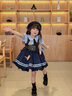 G.duck洛麗塔公主裙女童連衣裙夏季朱迪兒童裙子兔子警官生日蓬蓬裙春秋 朱迪裙子+裙撐 100 尺碼2~3歲【 90-100cm】 曬單實(shí)拍圖