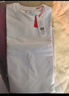 布先生明星同款長(cháng)袖T恤男士小白T內搭 長(cháng)袖標準T-V領(lǐng)-皓月白 L(175) 曬單實(shí)拍圖