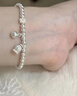 周大生鈴蘭花純銀手鏈女足銀999銀珠鈴鐺輕奢精致送閨蜜女朋友生日禮物 鈴蘭花銀珠手鏈 曬單實(shí)拍圖