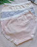浪莎（LangSha）新疆棉全棉內褲中腰無(wú)痕少女2026夏季新款日系三角內褲 粉色2+灰紫+藍色+米黃 5條 M 【適合70-95斤，卡碼拍大】 曬單實(shí)拍圖