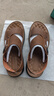 星頭啄木鳥(niǎo)【100%牛皮牛筋底】2025新款涼鞋男真皮男士防滑涼拖兩用沙灘鞋男 星頭啄木鳥(niǎo)5807新款棕色/N 40 曬單實(shí)拍圖