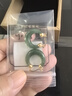 小銀匠和田玉耳環(huán)女款碧玉國風(fēng)耳扣925銀耳飾耳墜耳釘玉石耳扣新年禮物 曬單實(shí)拍圖
