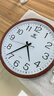 POWER霸王掛鐘表 客廳簡(jiǎn)約掛墻大號時(shí)鐘電子石英鐘35cm木紋色23016J 曬單實(shí)拍圖