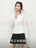 尚都比拉含羊毛含再生纖維素打底衫女春季圓領(lǐng)彈力針織內搭立體分割上衣 曬單實(shí)拍圖