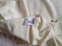 春竹春季新款絲羊毛翻領(lǐng)長(cháng)袖女士針織開(kāi)衫雙紐扣裝飾小清新休閑女外套 雪米白 L (110-120斤) 曬單實(shí)拍圖