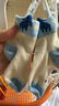 babycare嬰兒襪子秋季棉襪新生兒地板襪寶寶兒童襪 莫利亞奶藍 L  曬單實(shí)拍圖
