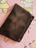 袋鼠（KANGAROO）手工真皮小零錢(qián)包名片卡包頭層牛皮簡(jiǎn)約拉鏈駕駛證包公交卡鑰匙包 深棕色 曬單實(shí)拍圖