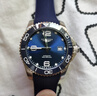 浪琴（LONGINES）【二手99新】全套浪琴康卡斯運動(dòng)系列男表 自動(dòng)機械陶瓷表圈 瑞士進(jìn)口300米防水潛水彭于晏同款夜光腕表 41mm藍盤(pán)陶瓷膠帶 L3.781.4.96.9 曬單實(shí)拍圖