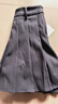 香影學(xué)院風(fēng)灰色百褶jk短裙女2026春季新款垂感顯瘦高腰a字半身裙 深灰 S 155/60A/85-95斤 曬單實(shí)拍圖