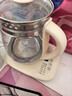 九陽(yáng)（Joyoung）0膠水養生壺 1.5L煮茶器 玻璃花茶壺 316不銹鋼燒水壺電熱水壺 WY301 曬單實(shí)拍圖