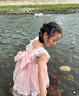 G.duck小黃鴨洛麗塔女童公主裙夏季連衣裙兒童星戴露裙子寶寶蓬蓬演出裙 玲娜貝爾裙子+粉色發(fā)箍+包包 90 尺碼1~2歲【 80-90cm】 曬單實(shí)拍圖