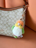 SOFT LIFE小鳥(niǎo)玩偶掛件玄鳳鸚鵡掛飾毛絨玩具包包配飾可愛(ài)公仔女生生日禮物 鸚鵡萌趣掛件-橙檸綠 玩偶掛件站高約12cm 曬單實(shí)拍圖