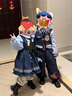 瘋狂動(dòng)物城女童裙子春秋2026新款朱迪兔子警官小女孩洛麗塔公主裙 裙子+腰包尾巴領(lǐng)帶掛件 120 cm 曬單實(shí)拍圖