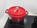 卡羅特琺瑯鍋鑄鐵鍋家用送禮喬遷禮物燉鍋燉盅砂鍋湯鍋不粘鍋煮鍋 24cm 曬單實(shí)拍圖