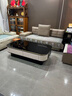 楠詩(shī)家居現代極簡(jiǎn)大茶幾家用巖板微晶石奶油新款設計師黑色玻璃桌1.6加長(cháng) 【黑色玻璃臺面+四抽屜】茶幾140*80*40cm 曬單實(shí)拍圖