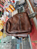 真皮女包2026新款大容量中年媽媽雙肩包牛皮單肩手提背包復古書(shū)包 咖棕 曬單實(shí)拍圖