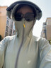 蕉下帆UPF50+防曬衣女夏季2025新款防紫外線(xiàn)薄款冰絲大碼防曬服騎車(chē)外套 灰綠(升級鏡片款) L 曬單實(shí)拍圖