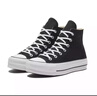 匡威（Converse）官方All Star Lift女高幫帆布經(jīng)典厚底鞋黑色560845C 560845C/黑色 38 曬單實(shí)拍圖