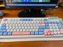 狼蛛F3198無(wú)線(xiàn)鍵盤(pán)鼠標套裝 機械手感 藍牙/2.4G/有線(xiàn)三模連接 RGB背光 游戲辦公筆記本電腦鍵盤(pán) 薔霜藍-無(wú)線(xiàn)鍵鼠套裝【有線(xiàn)/2,4g無(wú)線(xiàn)/藍牙】 曬單實(shí)拍圖
