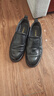 奧康（Aokang）商務(wù)休閑皮鞋男士耐磨牛皮軟底一腳蹬鞋黑色40碼 曬單實(shí)拍圖