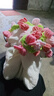 三彩熊52朵玫瑰花束毯子成品手工永生花生日520情人節禮物送女友110cm 曬單實(shí)拍圖