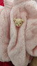 婧麒寶寶外套春秋嬰兒珊瑚絨上衣男童衣服兒童棉服童裝春款女童秋裝 粉色 送裝飾小熊 100 cm 曬單實(shí)拍圖