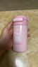 啟諾200ml小巧迷你吸管保溫杯女生可愛(ài)便攜水杯小學(xué)生兒童不銹鋼杯子 粉色兔子220ml 曬單實(shí)拍圖