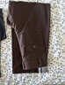 優(yōu)衣庫常規款女裝針織廓形長(cháng)褲/彎刀鐮刀褲子483722 482287 482287/39棕黑色 M 曬單實(shí)拍圖