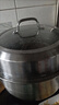 炊大皇304不銹鋼三層蒸鍋家用復合底湯鍋蒸饅頭包子可視高拱蓋32cm 曬單實(shí)拍圖