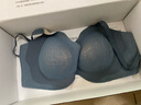 伊維斯【宋佳同款】藍風(fēng)鈴無(wú)鋼圈蕾絲聚攏內衣小胸顯大無(wú)痕透氣抗菌文胸 霧藍 M /160（適合：70ABCD,75ABC） 曬單實(shí)拍圖