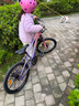 鳳凰官方旗艦店兒童自行車(chē)男女變速青少年學(xué)生山地車(chē)碟剎賽車(chē) 星際 粉紫【單速】輻條輪 20寸【適合125-160cm】 曬單實(shí)拍圖