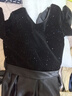 衣諾坊女童公主裙連衣裙六一主持人黑色禮服長(cháng)裙花童女孩高端鋼琴演出服 曬單實(shí)拍圖