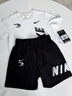 NIKE 3BRAND耐克兒童套裝純棉短袖t恤+短褲2件套裝2026夏季男短袖套裝 純白色 110 /52 【建議身高98-104cm】 曬單實(shí)拍圖