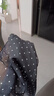 嬈蝶58棉麻小方巾清新透氣女柔軟文藝波點(diǎn)小絲巾夏圍巾女百搭小領(lǐng)巾 黑色 58*58cm 曬單實(shí)拍圖
