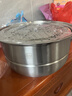 康巴赫304不銹鋼雙層蒸鍋蒸籠復底大湯蒸鍋多功能鍋具32cm燃氣灶通用 曬單實(shí)拍圖