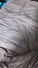無(wú)印良品全棉被套單件100%純棉被罩雙人被單 200*230cm深灰淺灰 曬單實(shí)拍圖