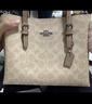蔻馳（COACH）【品牌直供】女士MOLLIE中號斜挎手托特包CV965禮物 曬單實(shí)拍圖