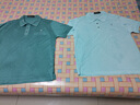 夢(mèng)特嬌法國進(jìn)口男士亮絲短袖T恤衫正品中老年桑蠶絲寬松透氣冰 絲衣服 果綠 M 165 曬單實(shí)拍圖