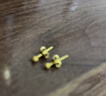 老鳳凰金店款豆豆耳釘女金珠圓球金磨砂耳環(huán)簡(jiǎn)約耳骨釘小巧養耳洞 【3mm】黃金色磨砂豆豆耳釘一對 曬單實(shí)拍圖