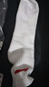 李寧（LI-NING）羽毛球襪中筒運動(dòng)長(cháng)襪男款毛巾襪吸濕排汗AWTS003-2三雙裝白色 曬單實(shí)拍圖