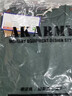 AK ARMY 春夏新款青年休閑短袖T恤男韓版潮流撞色線圓領(lǐng)半截袖體恤衫 灰綠色 3XL （150-160斤） 曬單實(shí)拍圖