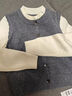 百圖（betu）女裝冬季新款毛衣絨感軟糯假兩件小蘑菇胸針上衣女2511T88 灰色 S 曬單實(shí)拍圖