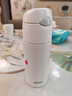 膳魔師（THERMOS）400ml保溫杯吸管杯不銹鋼男女士保冷水杯子TCMI-400S WH 曬單實(shí)拍圖