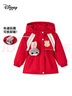 迪士尼女童紅色過(guò)年服外套2026新款兒童冬裝大童拜年服外套保暖寶寶棉服 曬單實(shí)拍圖