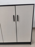 餐邊柜餐廳廚房櫥柜客廳大容量收納儲物矮柜簡(jiǎn)易臥收納儲物柜子 【板材加厚-四門(mén)】暖白灰色1.2米 曬單實(shí)拍圖
