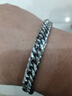 古巴鏈不掉色帥氣情侶手環(huán)男士酷鈦鋼古巴手鏈情侶款簡(jiǎn)約高級感 鈦鋼古巴手鏈情侶款 曬單實(shí)拍圖