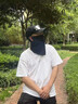 李寧騎行防曬面罩男戶(hù)外掛耳圍脖遮陽(yáng)面巾女防紫外線(xiàn)冰絲護頸脖套面紗 黑色【透氣網(wǎng)孔/掛耳不下滑】 曬單實(shí)拍圖