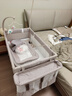 FORSUNNY嬰兒床多功能可折疊可移動(dòng)拼接床0-3歲新生兒寶寶搖搖床升降調節 秋錦 嬰兒床帶床墊尿布臺蚊帳可變搖籃搖床 嬰兒用品滿(mǎn)月禮物活動(dòng)曬圖送護脊椰棕床墊 曬單實(shí)拍圖